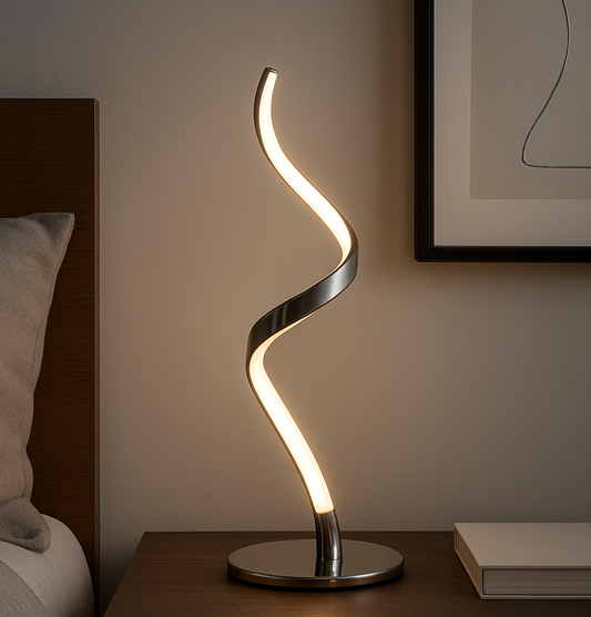 Elegant Spiral Touch Lamp